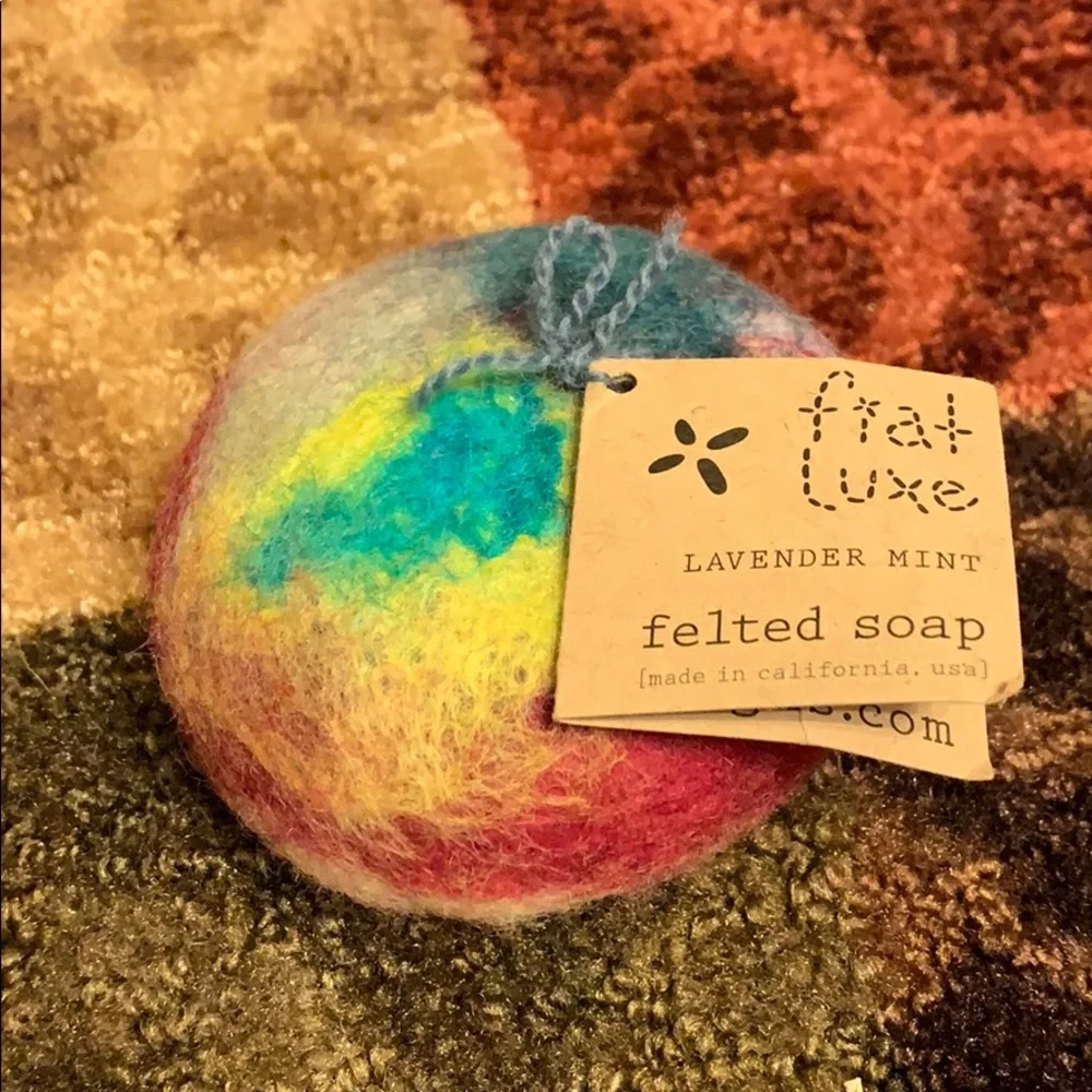 Fiat luxe felted soap lavender mint NWT